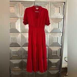 Max Studio Red Maxi Dress Size Medium
